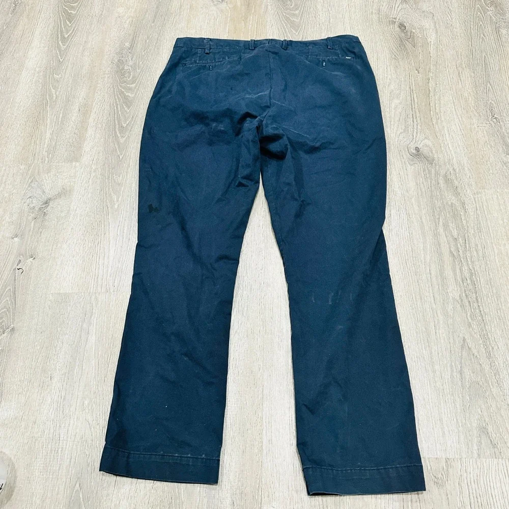 Polo Ralph Lauren‎ Pants Mens 38x32 Navy Stretch Straight Chino Pants Trousers